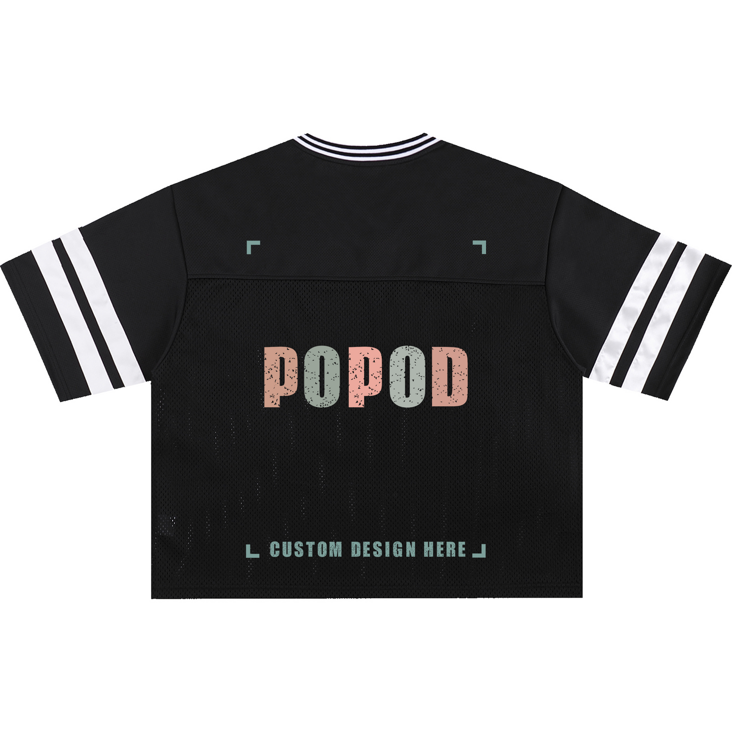 Unisex Cotton Retro Mesh Jersey T-Shirt