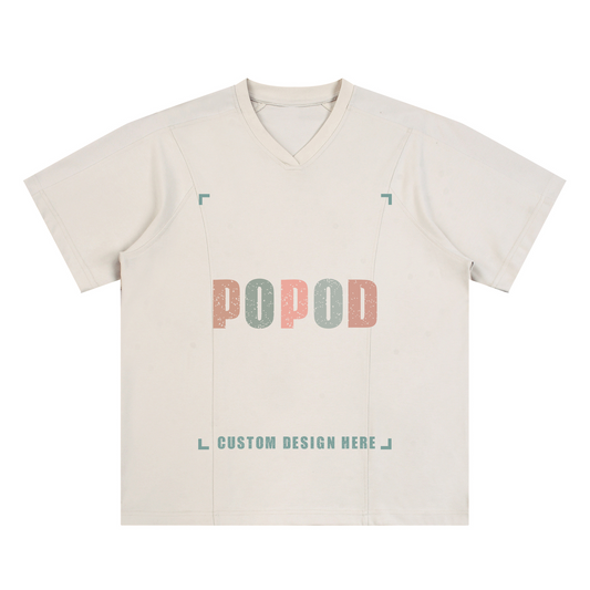 Mesh V-Neck Breathable Athletic Tee
