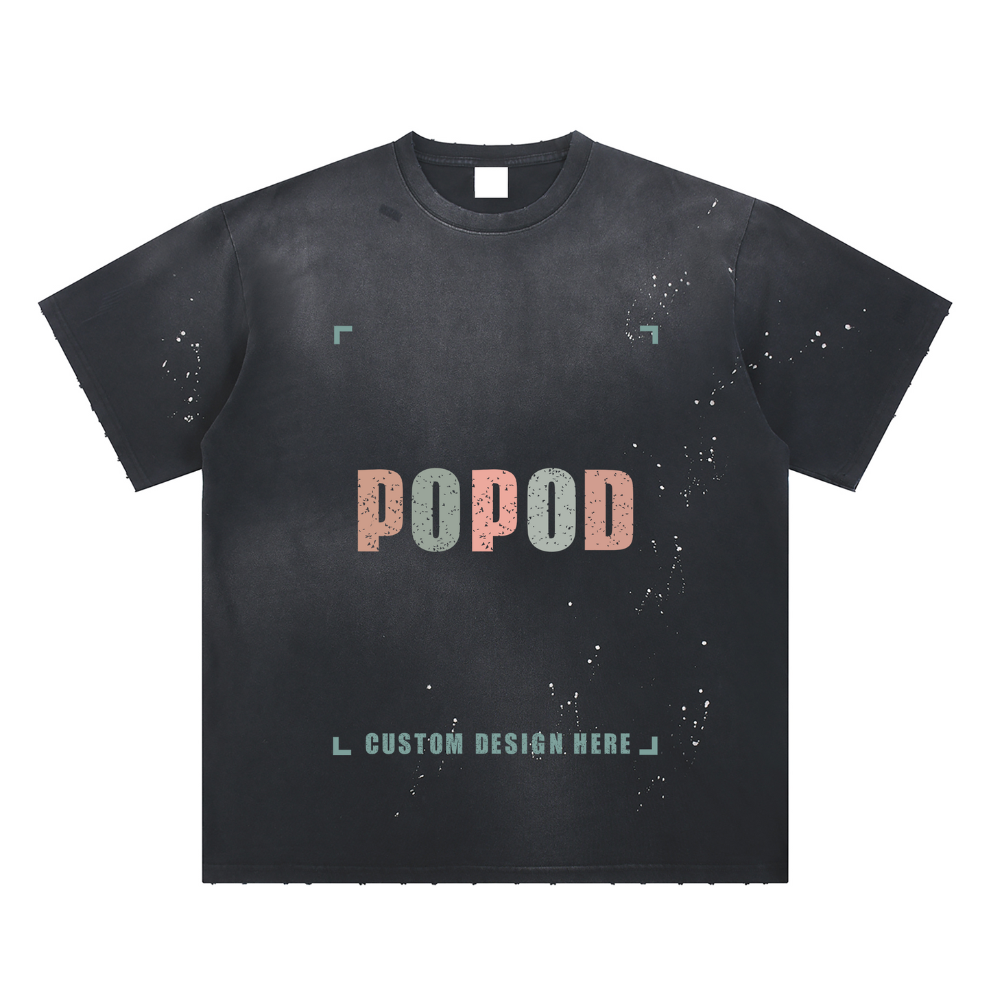 Vintage Hand-Distressed Faded Splatter T-Shirt