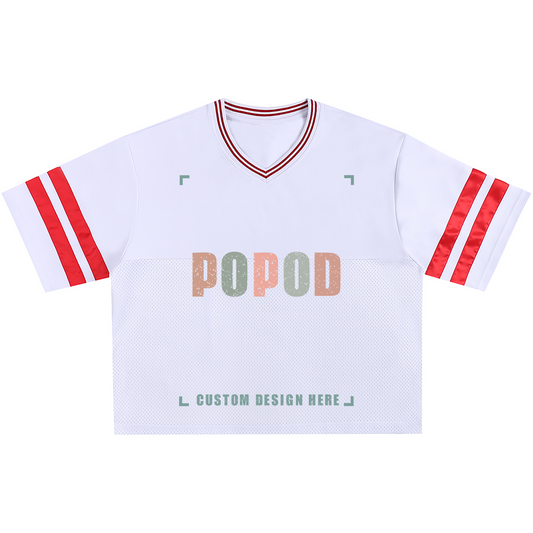 Unisex Cotton Retro Mesh Jersey T-Shirt
