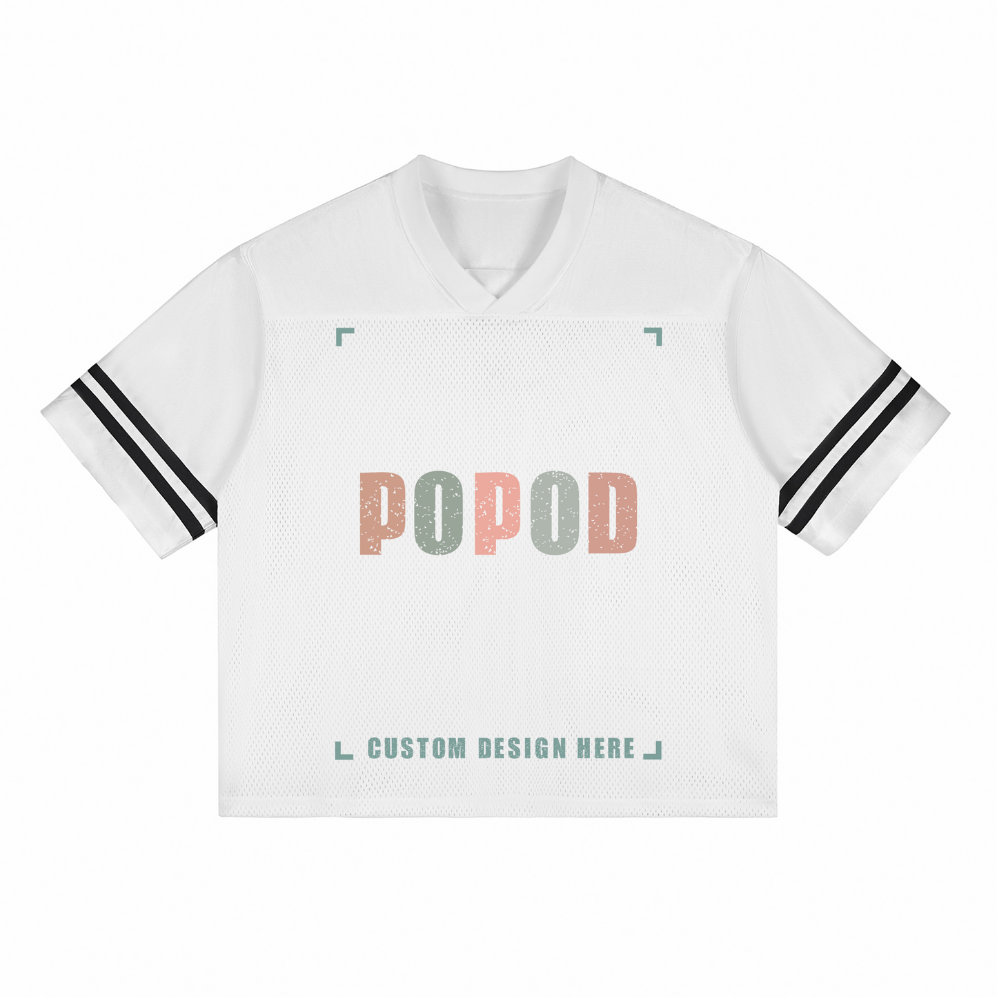 Side-Stripe Mesh Top