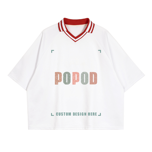 V-Neck Lapel T-Shirt