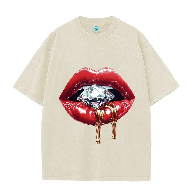 Vintage Pure Cotton Round Neck T-shirt