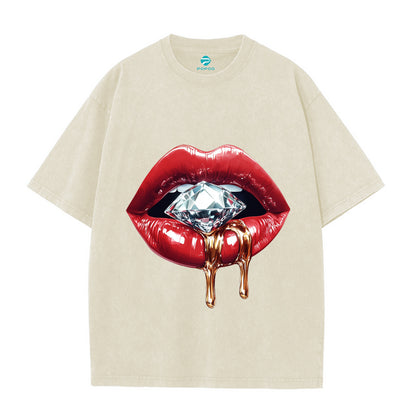 Vintage Pure Cotton Round Neck T-shirt