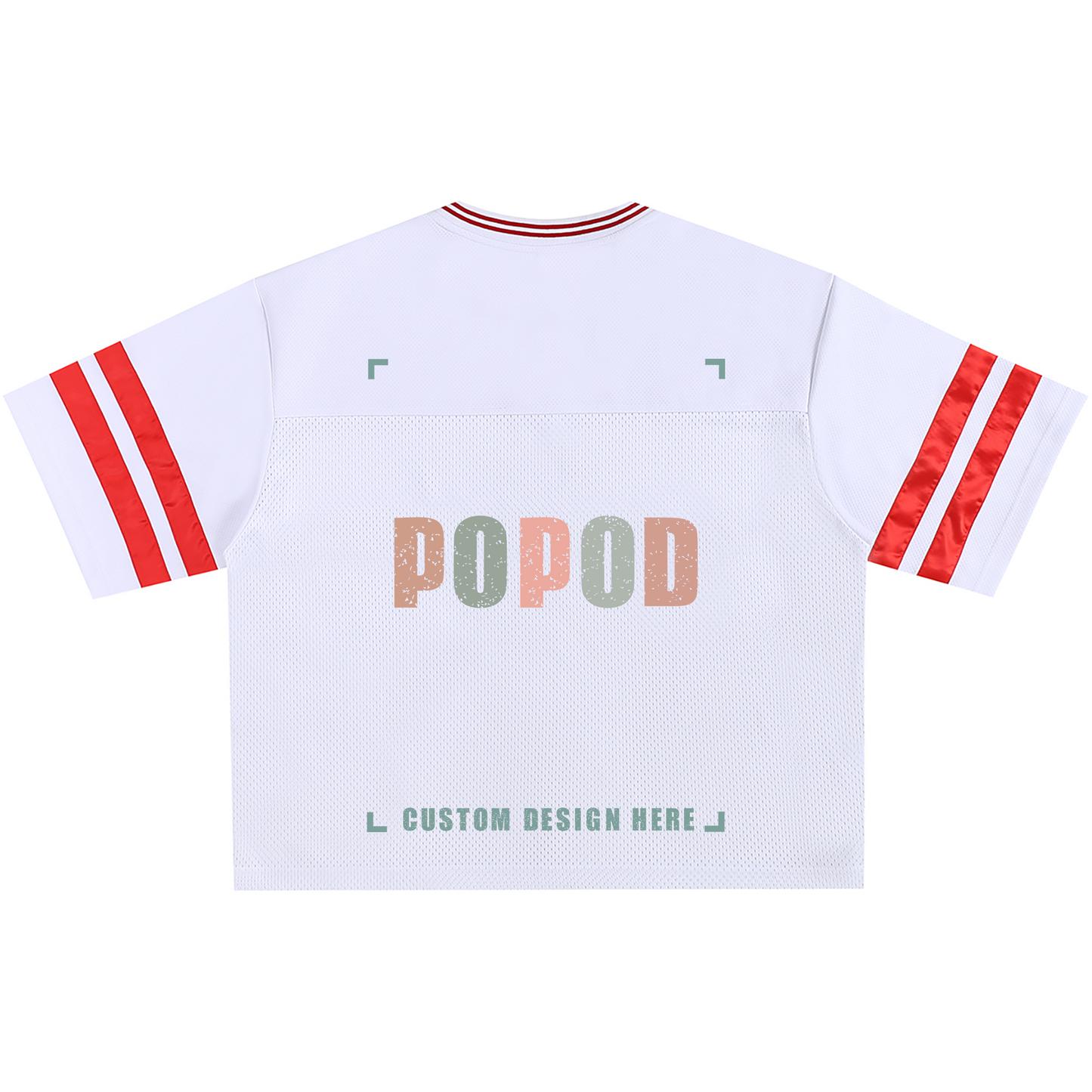Unisex Cotton Retro Mesh Jersey T-Shirt