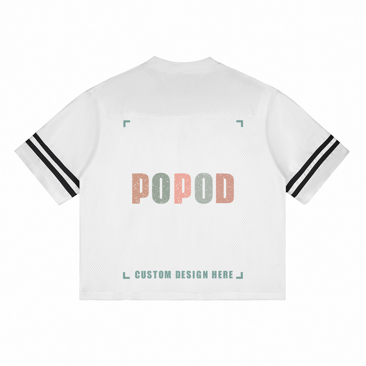 Side-Stripe Mesh Top