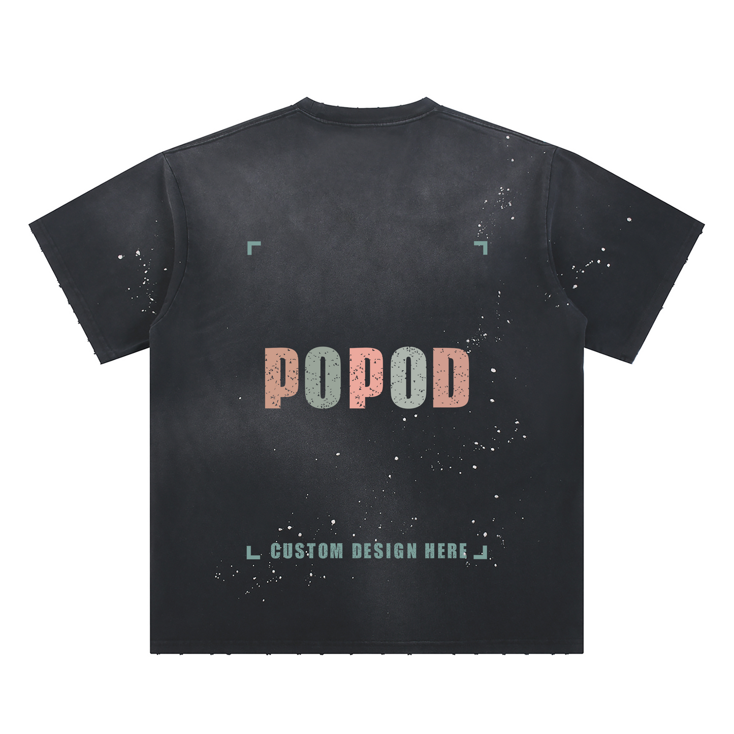 Vintage Hand-Distressed Faded Splatter T-Shirt