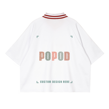 V-Neck Lapel T-Shirt