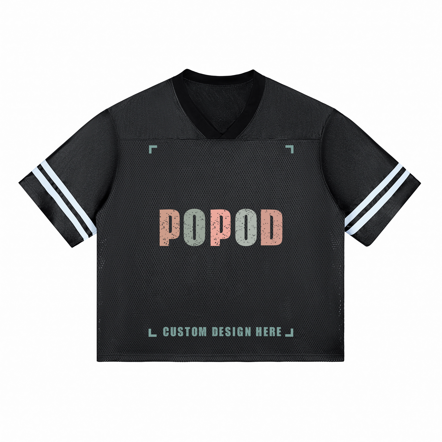 Side-Stripe Mesh Top