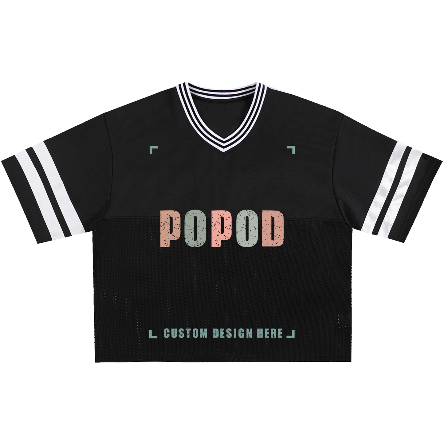 Unisex Cotton Retro Mesh Jersey T-Shirt