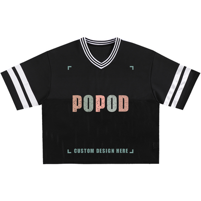 Unisex Cotton Retro Mesh Jersey T-Shirt