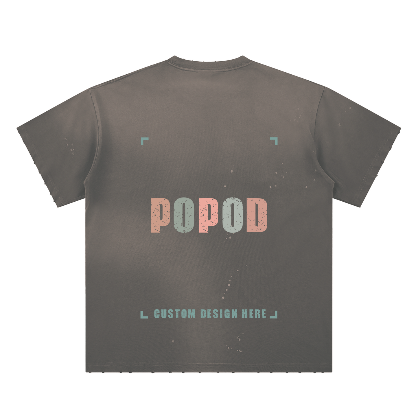 Vintage Hand-Distressed Faded Splatter T-Shirt