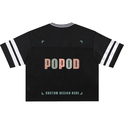 Unisex Cotton Retro Mesh Jersey T-Shirt