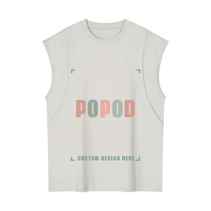 Spliced Sleeveless Tank Top