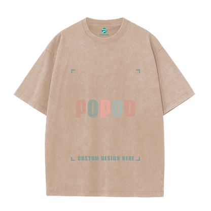 Vintage Pure Cotton Round Neck T-shirt