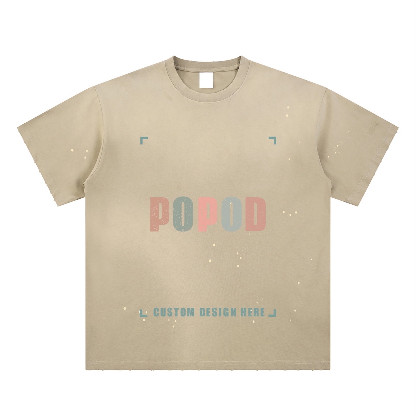 Vintage Hand-Distressed Faded Splatter T-Shirt