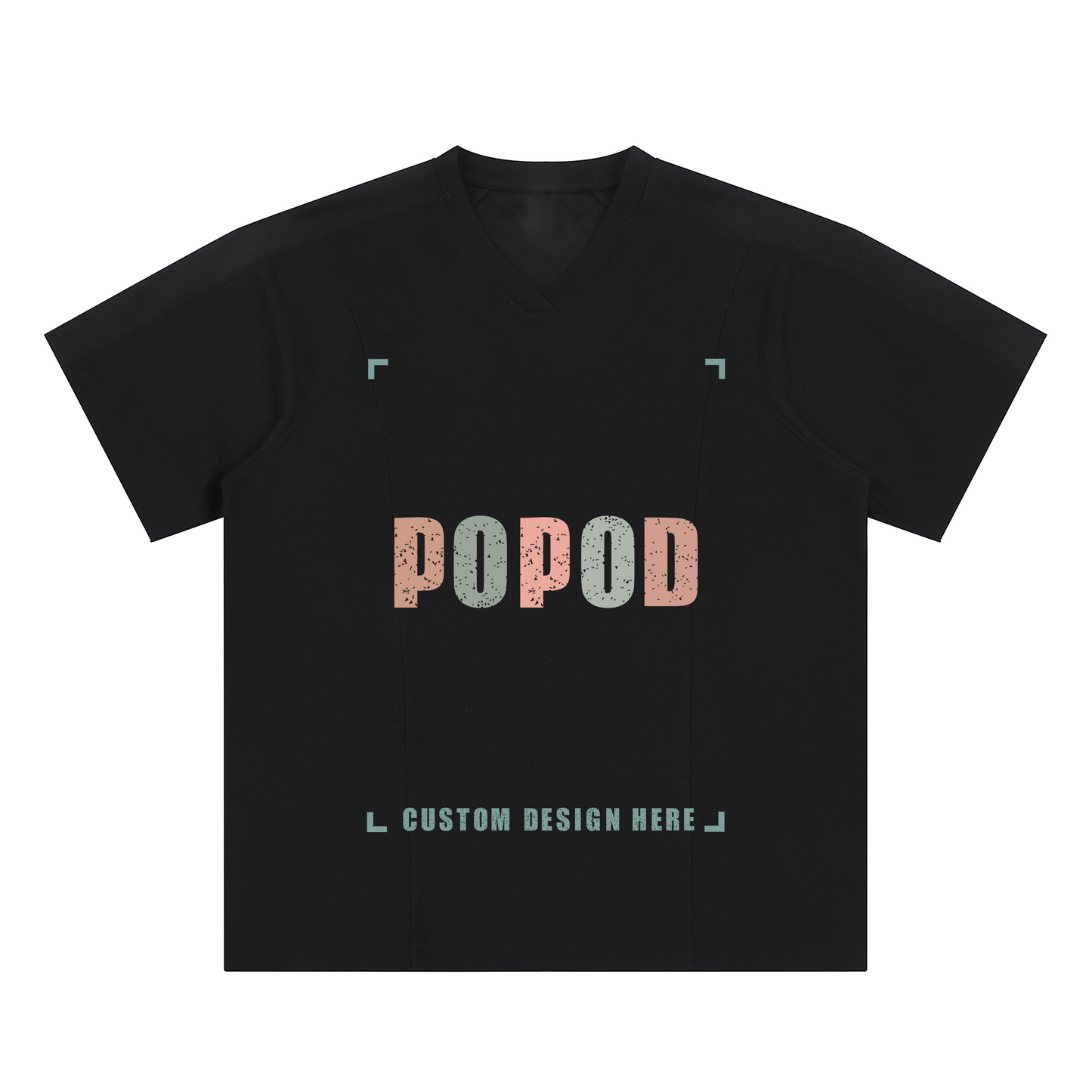 Mesh V-Neck Breathable Athletic Tee