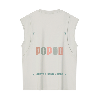 Spliced Sleeveless Tank Top