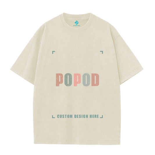 Vintage Pure Cotton Round Neck T-shirt