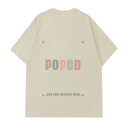Vintage Pure Cotton Round Neck T-shirt